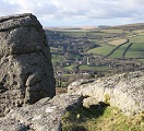Widecombe from Tunhill Rocks