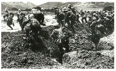 Widecombe WW1: Marines training on Lemnos. Picture supplied by David Ashman