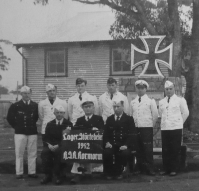 Rescued Kormoran crew as Prisoners of War in Australia (Source: Australian War Museum AWM.gov)