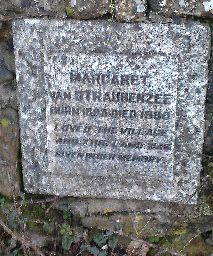 Widecombe WW1: John Douglas Henderson Radcliffe. Plaque marking land donated by Margaret van Straubenzee. Picture supplied by David Ashman